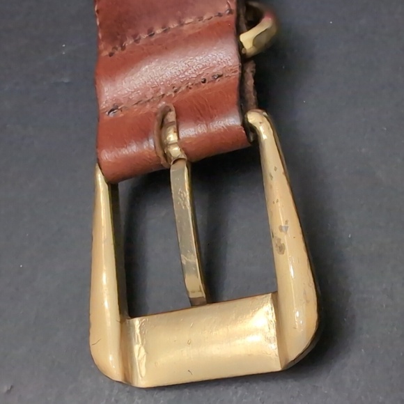 CALE Men's Full Grain Boho/Western Brown Woven Leather Belt,42. - Picture 8 of 10